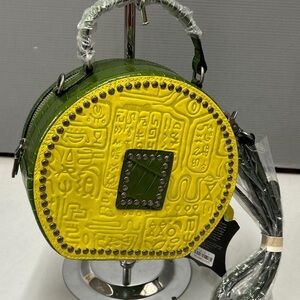 *NWT* Green and Yellow Designer Women's AmeriLeather “Jetta” Bag